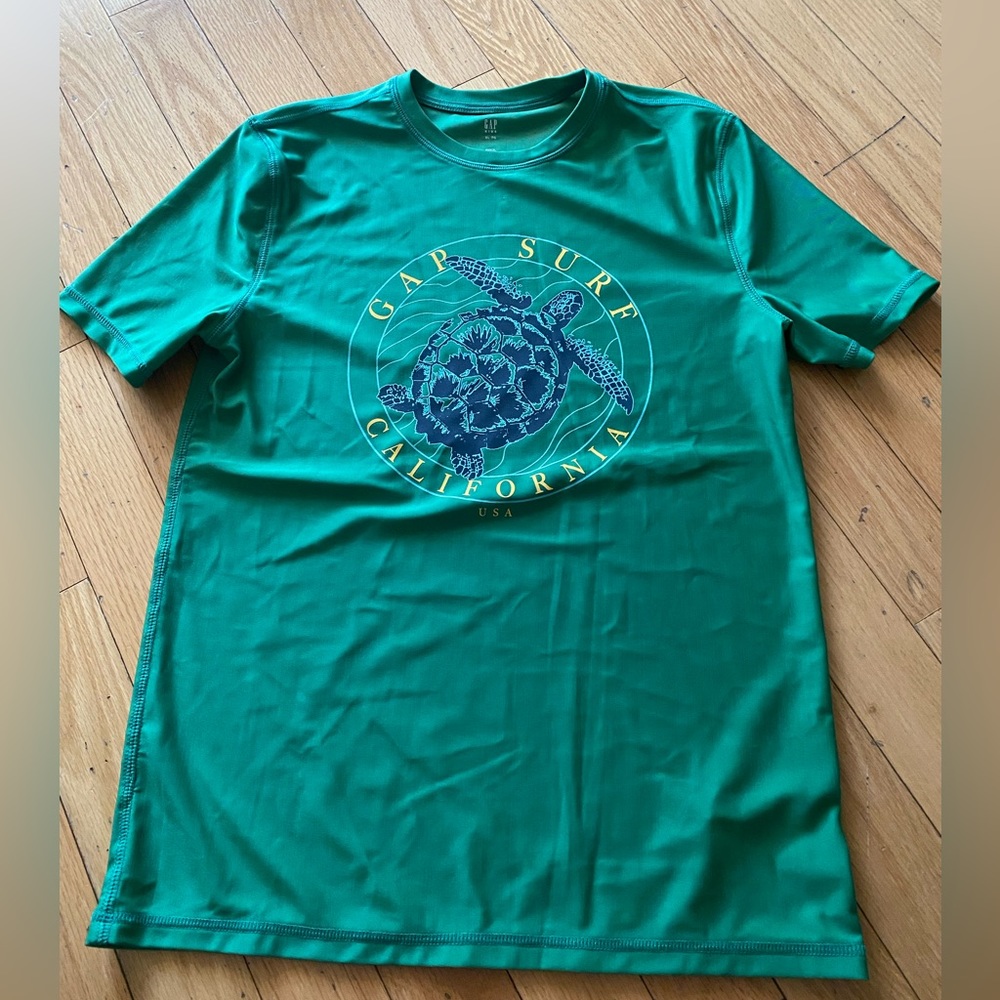 New Without Tags Gap Kids Swim Volley T-Shirt Short Sleeve Swim Top UPF 50+ XL